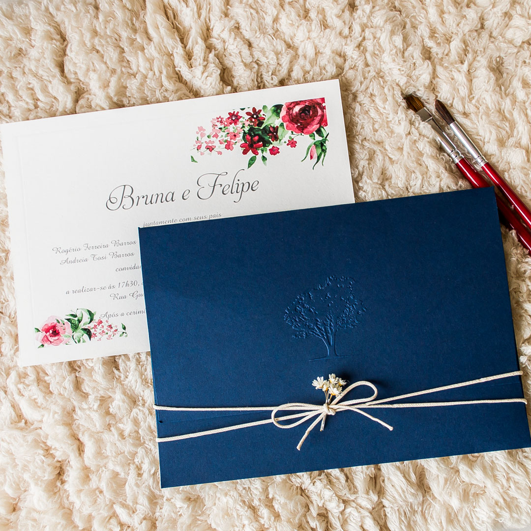 Featured image of post Convites De Casamento Azul Marinho Bal es personalizados modelo convite de casamento